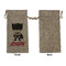 Superhero Large Burlap Gift Bags - Front Approval