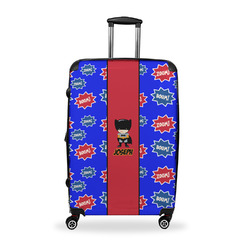 Superhero Suitcase - 28" Large - Checked w/ Name or Text