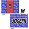 Superhero Microfleece Dog Blanket - Regular - Front & Back