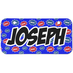 Superhero Mini/Bicycle License Plate (2 Holes) (Personalized)