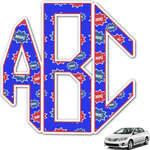 Superhero Monogram Car Decal (Personalized)