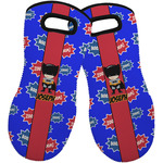 Superhero Neoprene Oven Mitts - Set of 2 w/ Name or Text