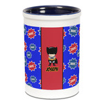 Superhero Ceramic Pencil Holders - Blue