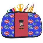 Superhero Neoprene Pencil Case - Medium w/ Name or Text