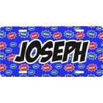 Superhero Front License Plate (Personalized)