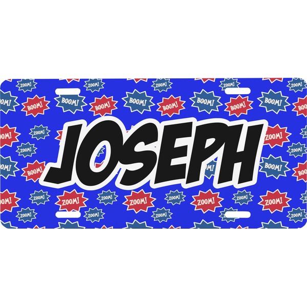 Custom Superhero Front License Plate (Personalized)