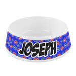 Superhero Plastic Dog Bowl - Small (Personalized)