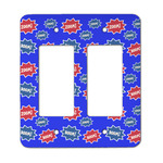 Superhero Rocker Style Light Switch Cover - Two Switch