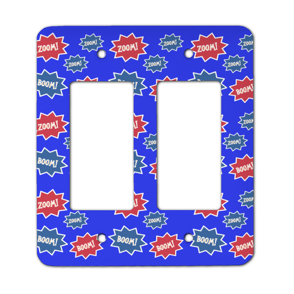 Custom Superhero Rocker Style Light Switch Cover - Two Switch