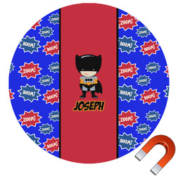 Superhero Round Car Magnet - 10" (Personalized)