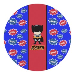 Superhero Round Decal - XLarge (Personalized)