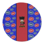 Superhero Round Linen Placemat - Single Sided (Personalized)