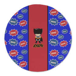 Superhero Round Linen Placemat (Personalized)