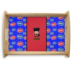 Superhero Natural Wooden Tray - Small (Personalized)