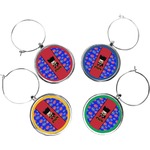 Superhero Wine Charms (Set of 4) (Personalized)