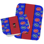 Superhero Burp Cloths - Fleece - Set of 2 w/ Name or Text