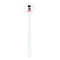 Superhero White Plastic 5.5" Stir Stick - Round - Single Stick