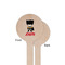 Superhero Wooden 6" Stir Stick - Round - Single Sided - Front & Back