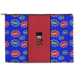 Superhero Zipper Pouch - Large - 12.5"x8.5" (Personalized)