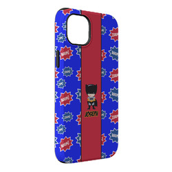 Superhero iPhone Case - Rubber Lined - iPhone 14 Plus (Personalized)