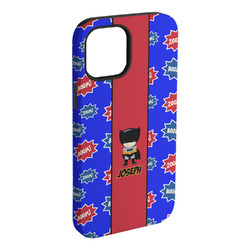 Superhero iPhone Case - Rubber Lined - iPhone 15 Pro Max (Personalized)