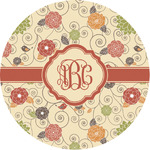 Fall Flowers Multipurpose Round Labels - 1" (Personalized)