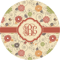 Fall Flowers Multipurpose Round Labels - 1" (Personalized)