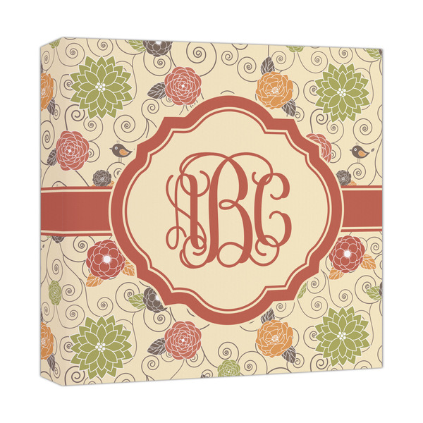 Custom Fall Flowers Canvas Print - 12x12 (Personalized)