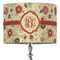 Fall Flowers 16" Drum Lampshade - ON STAND (Fabric)