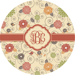 Fall Flowers Multipurpose Round Labels - 2" (Personalized)