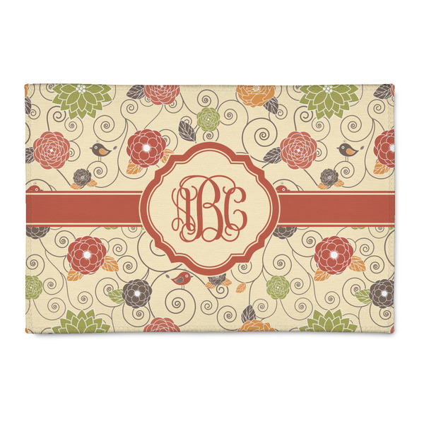 Custom Fall Flowers Patio Rug (Personalized)