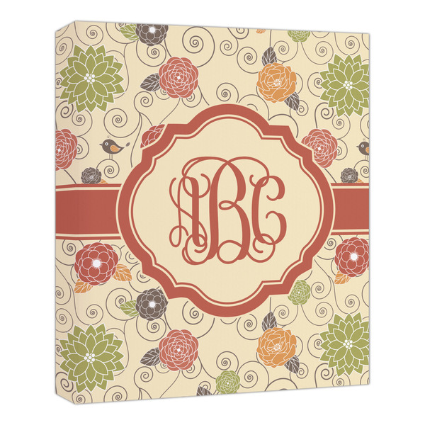 Custom Fall Flowers Canvas Print - 20x24 (Personalized)