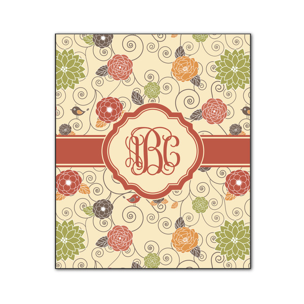 Custom Fall Flowers Wood Print - 20x24 (Personalized)