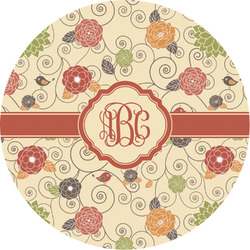 Fall Flowers Multipurpose Round Labels - 3" (Personalized)