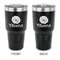 Fall Flowers 30 oz Stainless Steel Ringneck Tumblers - Black - Double Sided - APPROVAL