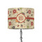 Fall Flowers 8" Drum Lampshade - ON STAND (Fabric)