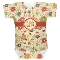 Fall Flowers Baby Bodysuit 0-3 (Personalized)