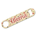 Fall Flowers Bar Bottle Opener w/ Monogram