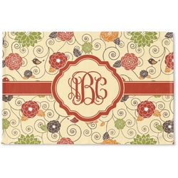 Fall Flowers Woven Mat (Personalized)