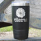 Fall Flowers Black Polar Camel Tumbler - 20oz - Main