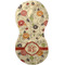 Fall Flowers Burp Peanut Shaped Flat