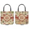 Fall Flowers Canvas Tote - Front and Back