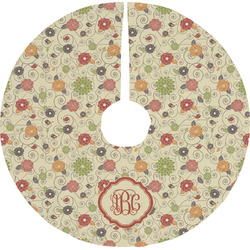 Fall Flowers Tree Skirt (Personalized)