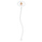 Fall Flowers Clear Plastic 7" Stir Stick - Oval - Single Stick