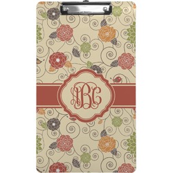 Fall Flowers Clipboard (Legal Size) (Personalized)