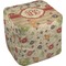 Fall Flowers Cube Poof Ottoman (Bottom)