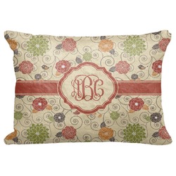 Fall Flowers Decorative Baby Pillowcase - 16"x12" (Personalized)