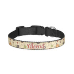 Fall Flowers Dog Collar - Small (Personalized)