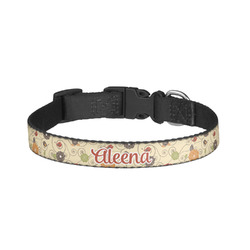 Fall Flowers Dog Collar - Small (Personalized)