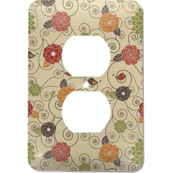 Fall Flowers Electric Outlet Plate